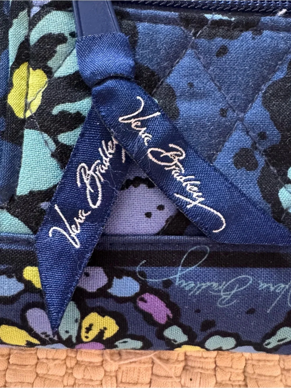 Vera Bradley Indigo Pop Backpack & Turn Lock Wallet Set